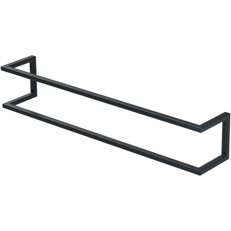 foto del prodotto portasciugamani in acciaio antracite 15 x 15 x 80 cm supporto per asciugamani con kit di montaggio verticale o orizzontale a parete porta salviette a