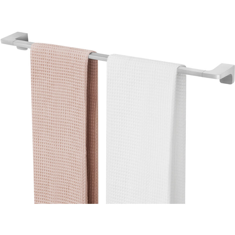 foto del prodotto portasciugamani multifunzionale 59cm pu appendere 2 asciugamani, portasciugamani in acciaio inossidabile 304, spazzolato cecipa max
