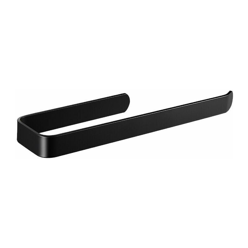 foto del prodotto portasciugamani per il bagno portasciugamani autoadesivo nero in acciaio inox per bagno e cucina,