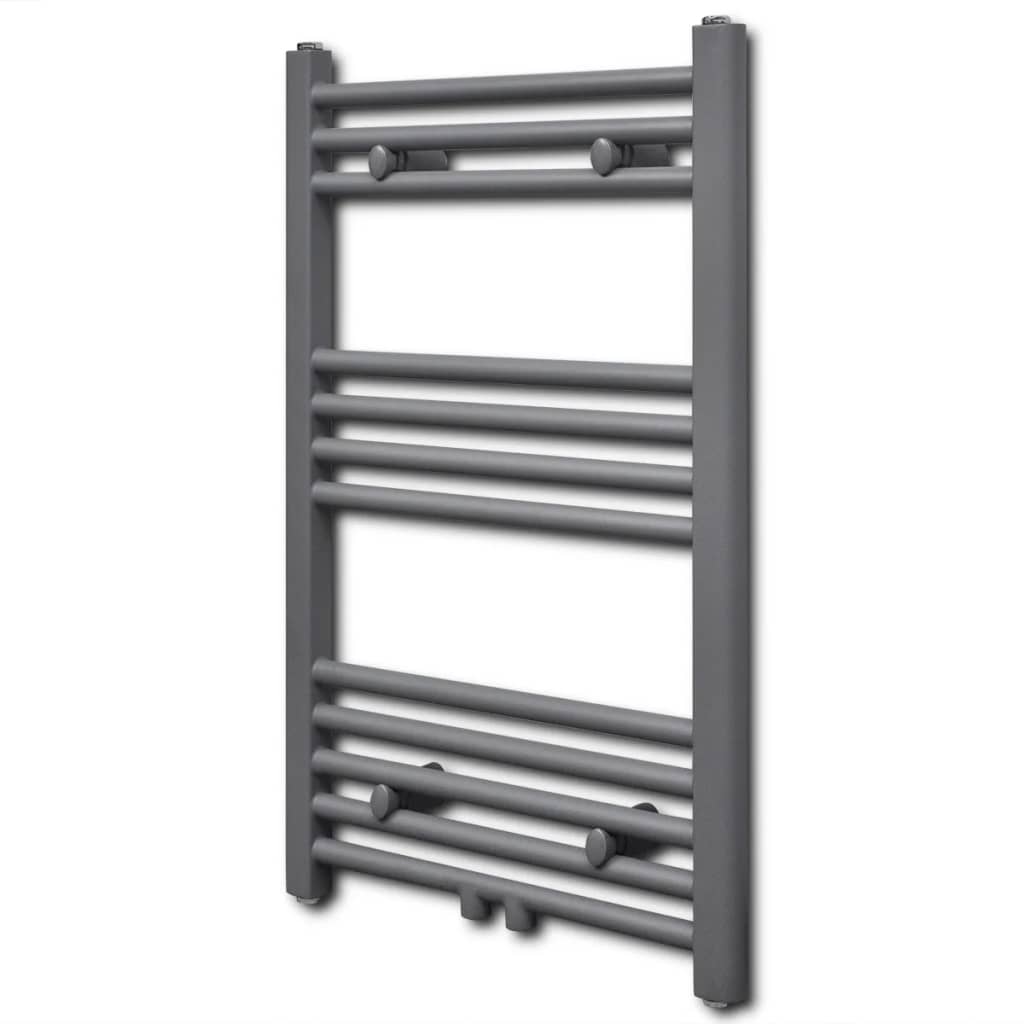 foto del prodotto portasciugamano radiatore riscaldamento centrale dritto 500x764 mm grigio cod mxl 76320