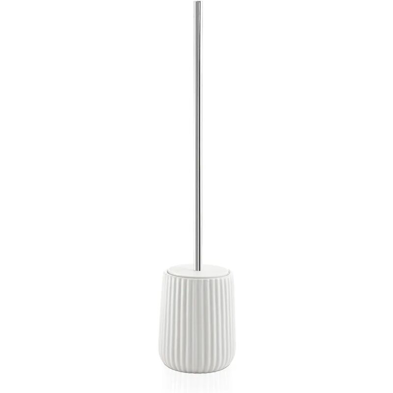 foto del prodotto portascopino bagno bianco gedy serie marika in ceramica