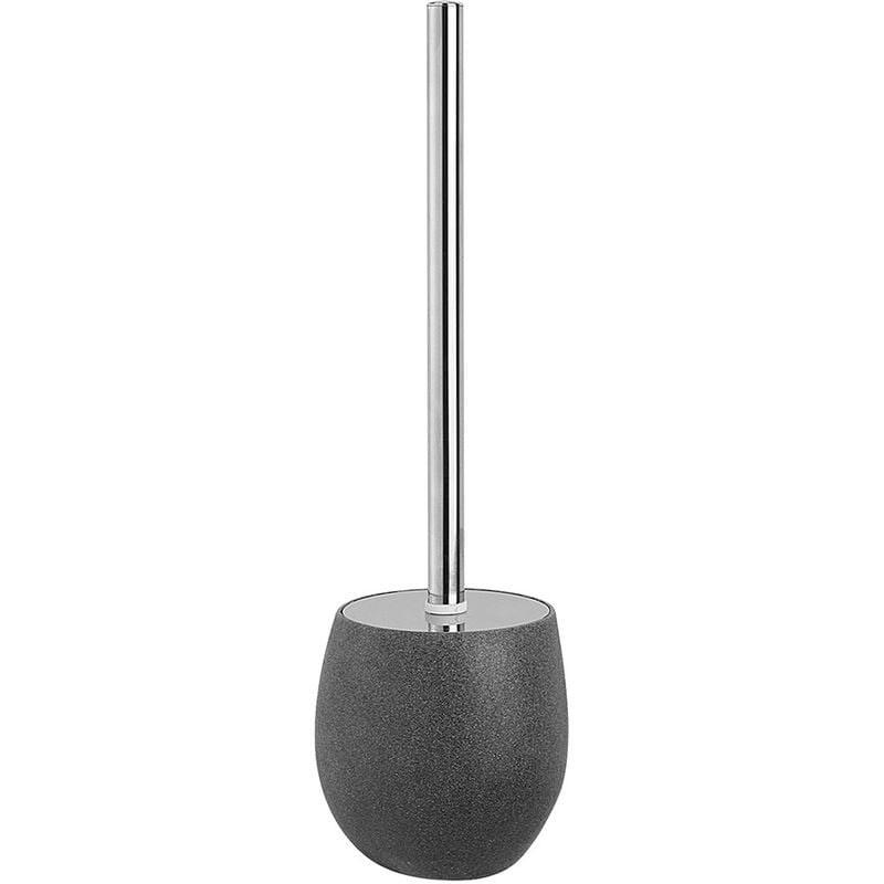 foto del prodotto portascopino da appoggio in poliresina grigio effetto pietra stone