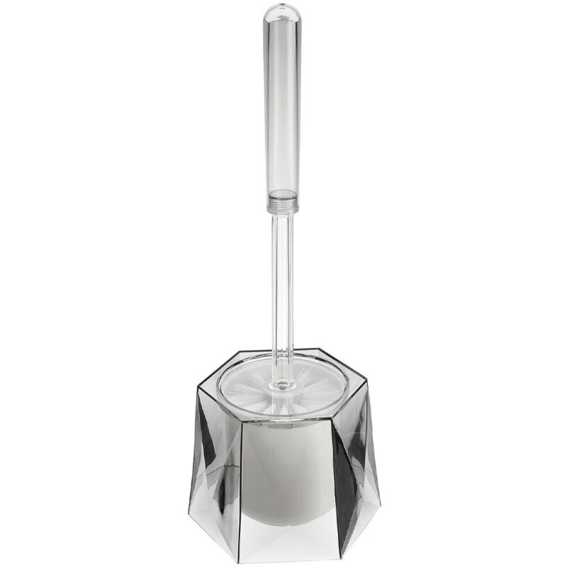 foto del prodotto portascopino grigio in plastica trasparente da appoggio diamante