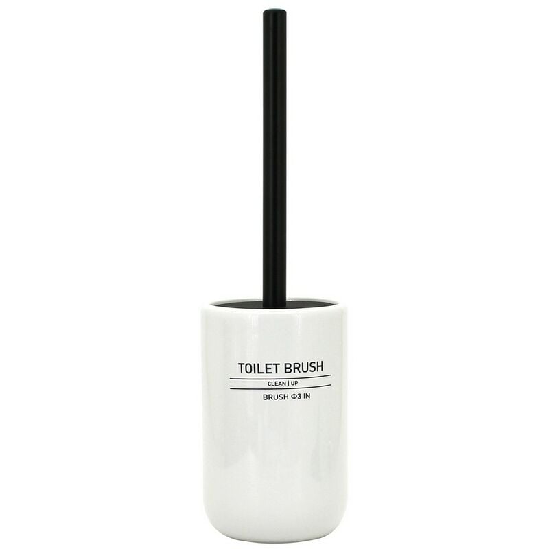 foto del prodotto portascopino in ceramica bianco serie white