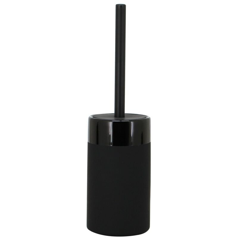 foto del prodotto portascopino nero in ceramica serie black