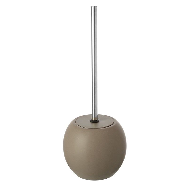 foto del prodotto portascopino tondo ceramica tortora oslo