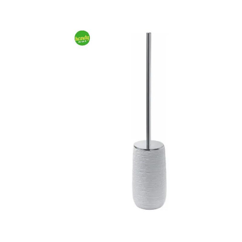 foto del prodotto portascopino wc da appoggio in resina modello gemini cm 10x45,7 bianco gedy