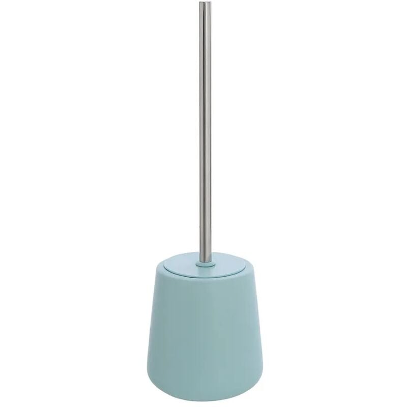 foto del prodotto portascopino wc in ceramica da appoggio linea sidney turchese pastello