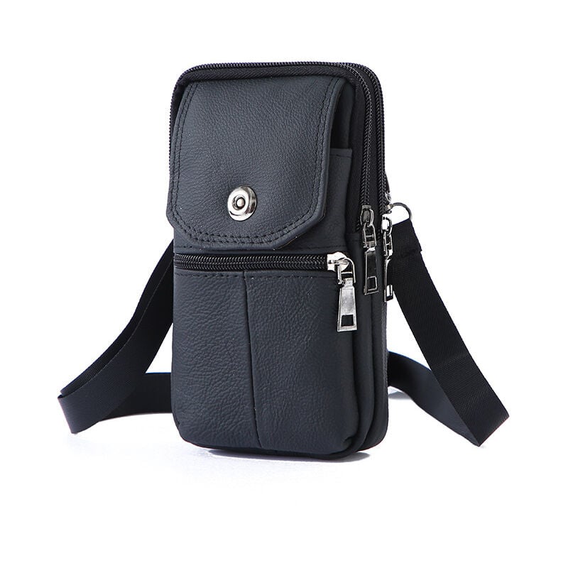 foto del prodotto portasigarette in pelle bovina di primo strato, portaaccendino, portapenne, clip da cintura, borsa a tracolla, portafoglio, custodia per cellulare