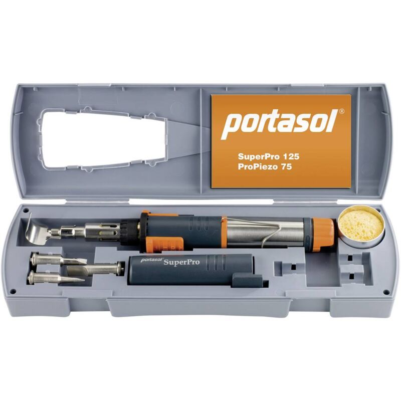 foto del prodotto portasol superpro set kit saldatore a gas 625 c 90 min incl. accenditore piezo 5 pz.
