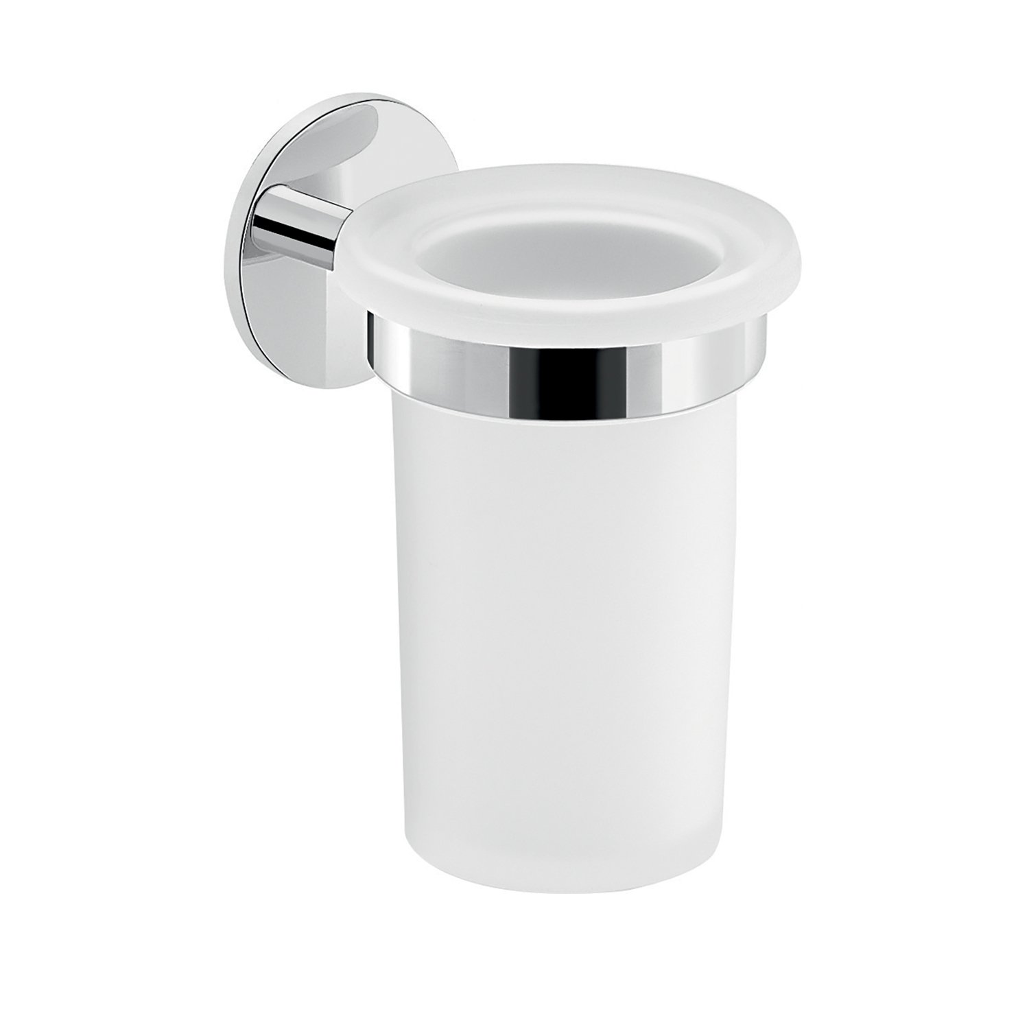 foto del prodotto portaspazzolini da muro in ottone e alluminio 3610 gedy serie gea cromato