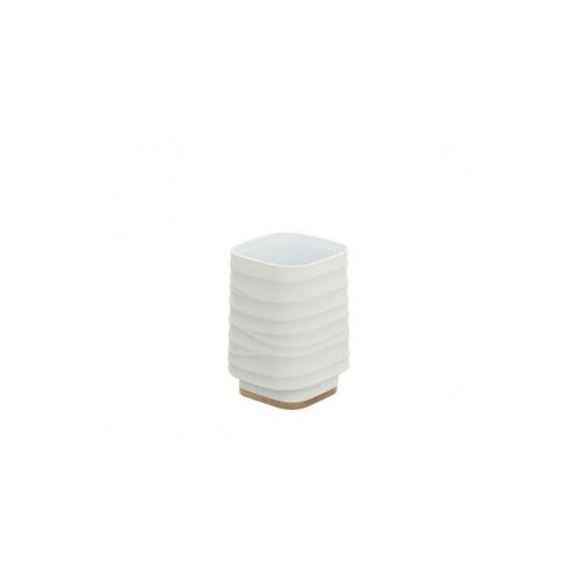 foto del prodotto portaspazzolino bianco linea alabama