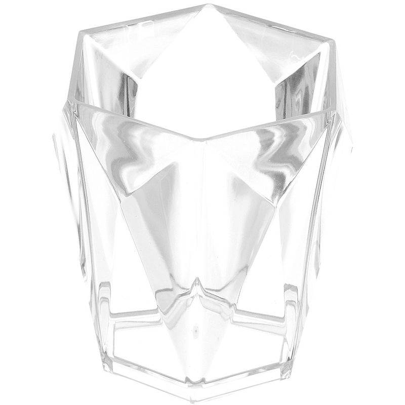 immagine 0 del prodotto portaspazzolino bianco trasparente in plastica forma di diamante