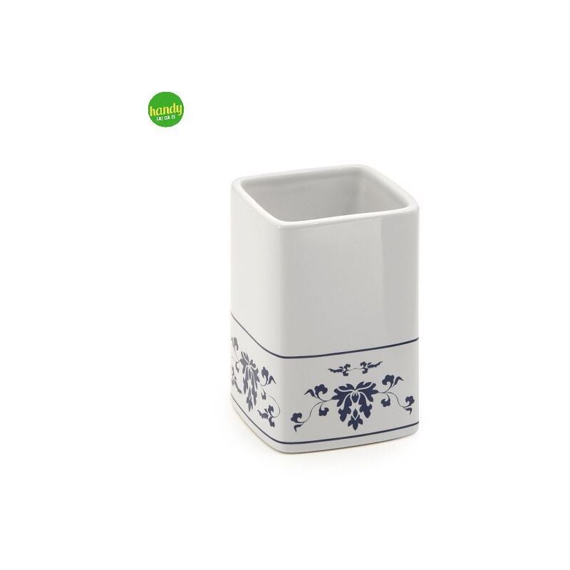 foto del prodotto portaspazzolino d appoggio gedy cixi bianco blu