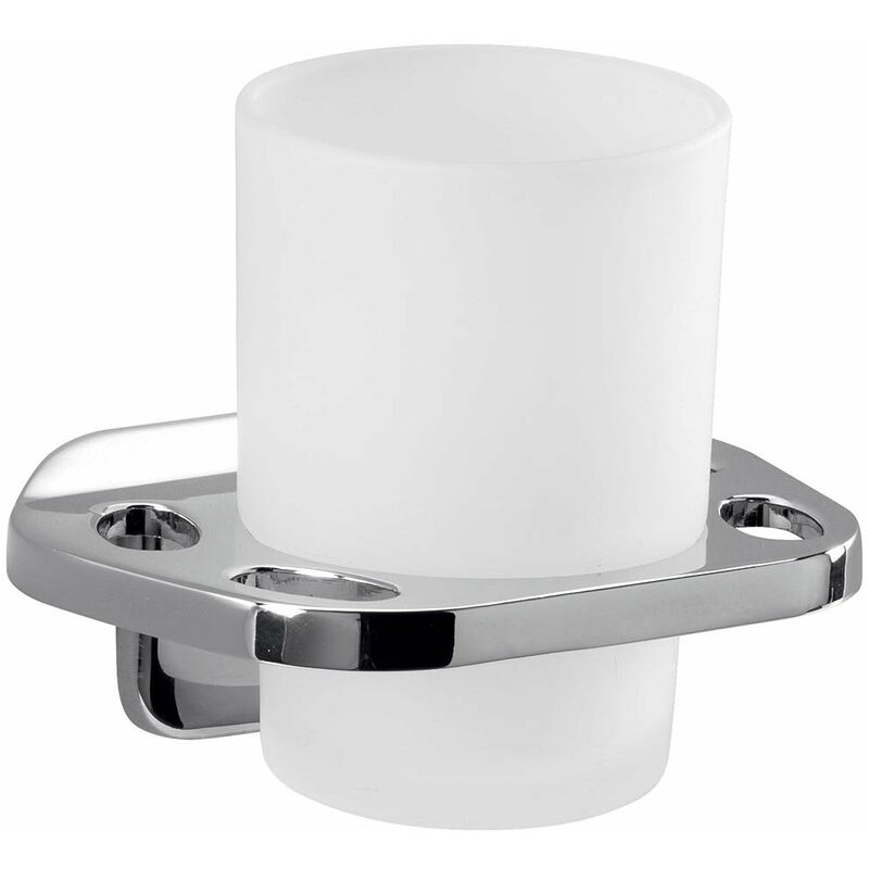 foto del prodotto portaspazzolino da parete per bagno con bicchiere kd10