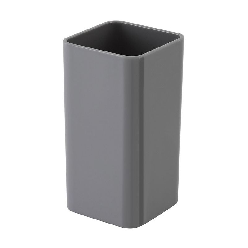 foto del prodotto portaspazzolino grigio da appoggio per bagno moderno star