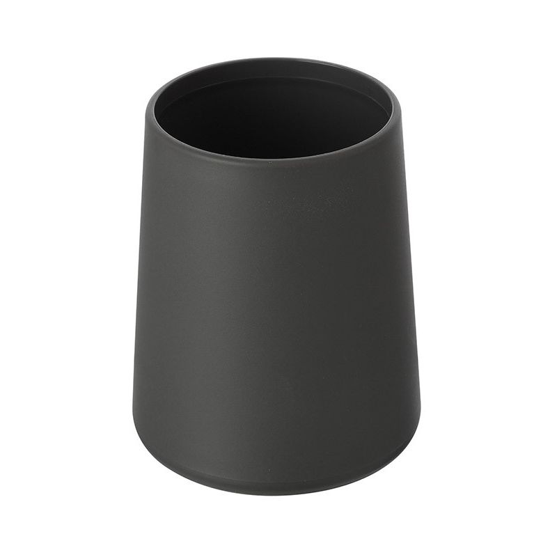 foto del prodotto portaspazzolino in plastica grigio da appoggio per bagno moderno