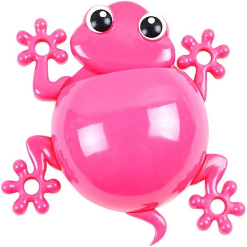 foto del prodotto portaspazzolino per bambini, portaspazzolino da parete a forma di animale dei cartoni animati, portadentifricio a forma di geco, organizer da bagno