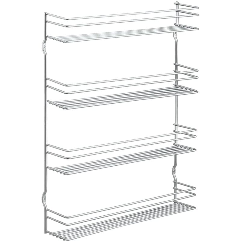 foto del prodotto portaspezie da parete a 4 livelli pepito argento metaltex