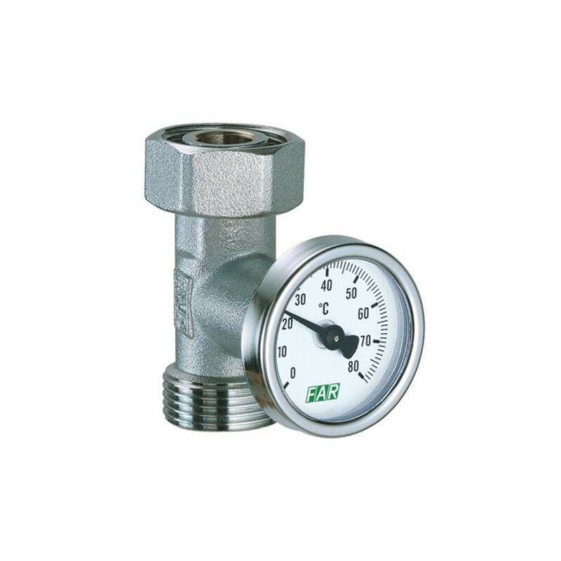 foto del prodotto portatermometro cromato completo di termometro bimetallico far 3433 3 4 