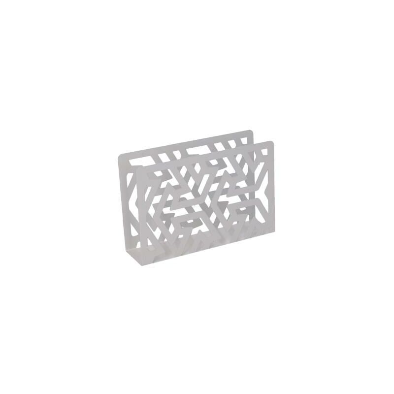 foto del prodotto portatovaglioli metallo frecce bianco rettangolare cm 14,5x4h10