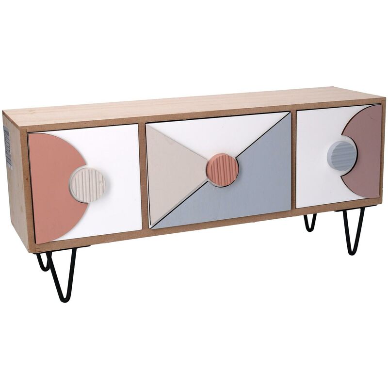 foto del prodotto portatutto legno 3 cassetti multicolor cm 37