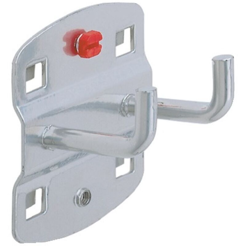 foto del prodotto portautensili d.6mm d.75mm doppio con gancio terminale verticale per piastre forate 5pz borsa