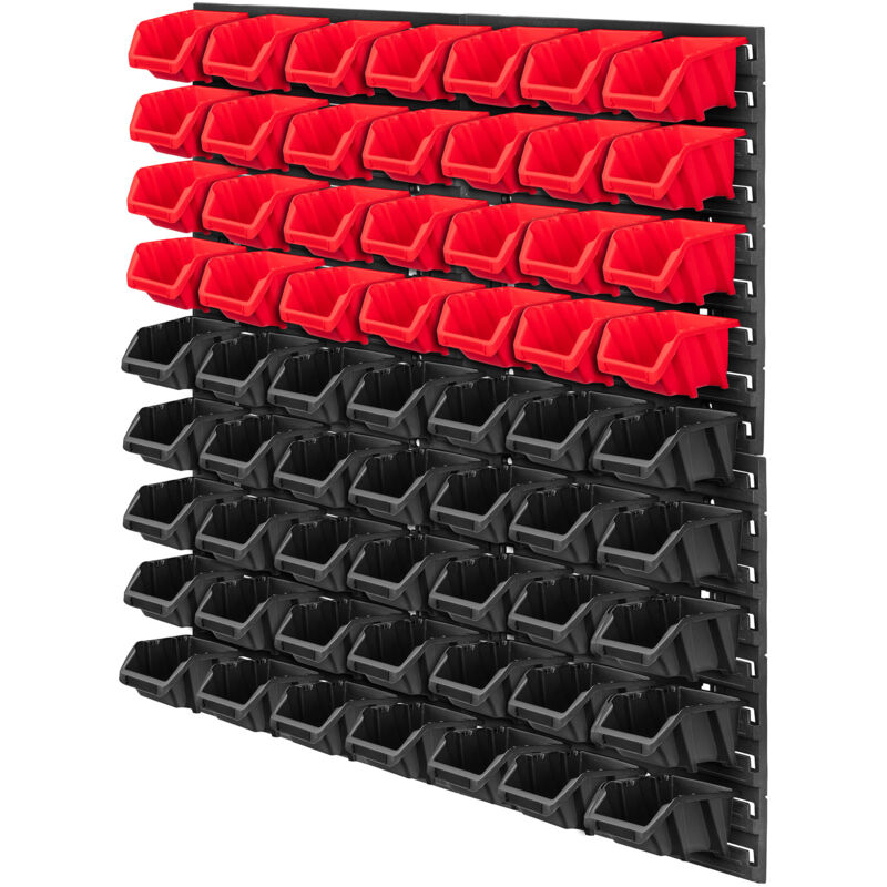 foto del prodotto portautensili da parete per officina 78x78 cm 63 contenitori per vassoi da garage kadax