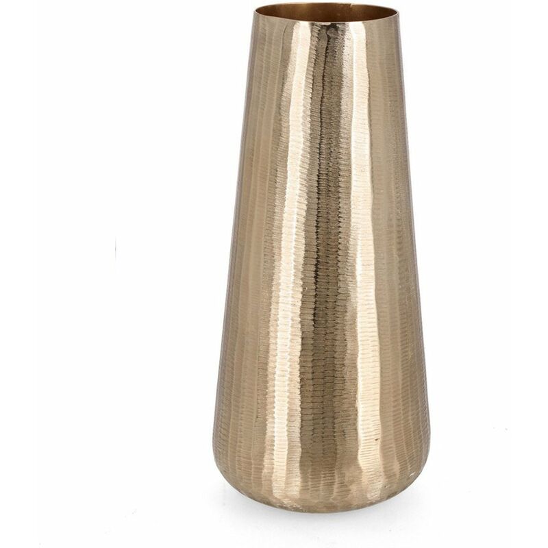 foto del prodotto portavaso decorativo chisel natalizio in alluminio color oro oro 53 cm
