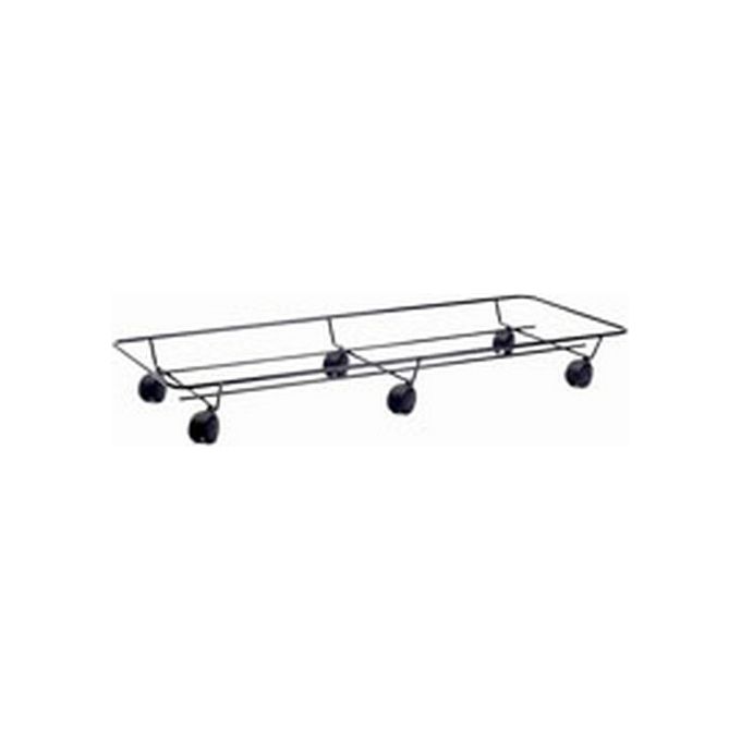 foto del prodotto portavaso ruote rettangolare nero 56x28 buzzi