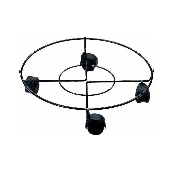 foto del prodotto portavaso ruote tondo nero 30