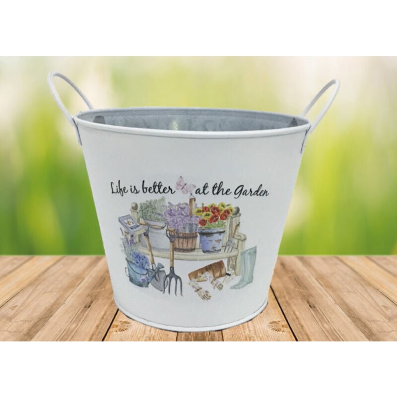 foto del prodotto portavaso vaso decorativo per fiori piante design interno esterno azalea, misura13x12coloreazalea