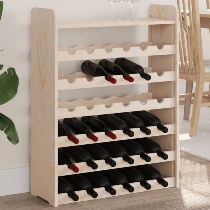 foto del prodotto portavini pannello superiore 67,5x25x87 cm legno massello pino vidaxl