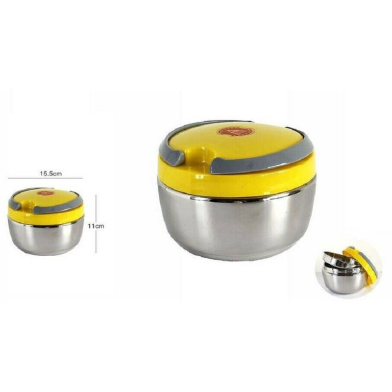 foto del prodotto portavivande ermetico 800 ml contenitore inox abs contenitore porta pranzo trade shop traesio