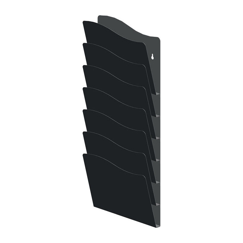 foto del prodotto porte brochures h560xl240xpmm nombre de compartiments 7 din a4 m tal noir