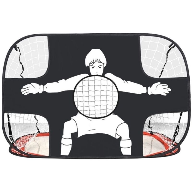 foto del prodotto porte da calcio portatili per bambini, rete da calcio pieghevole 2 in 1 con design pop up e borsa per il trasporto, rete da calcio per allenamento