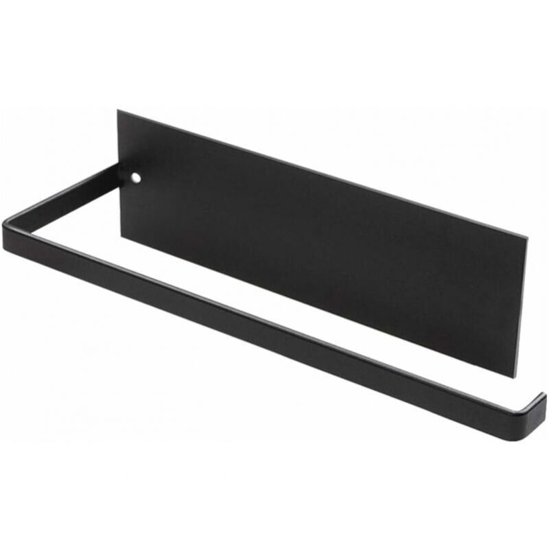 foto del prodotto porte essuie tout noir 26 cm, porte essuie tout mural pour cuisine, aucun per age requis, porte rouleau de papier essuie tout en m tal, distributeur