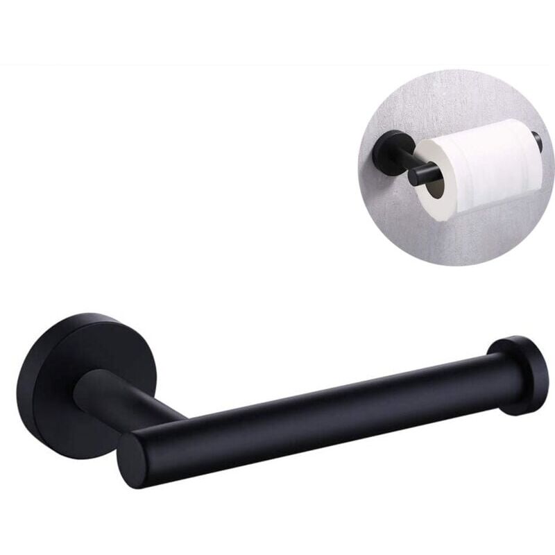 foto del prodotto porte papier toilette en acier inoxydable mat en sus304 , distributeur de porte rouleau de papier hygi nique moiti ouvert, soutienmural rond pour