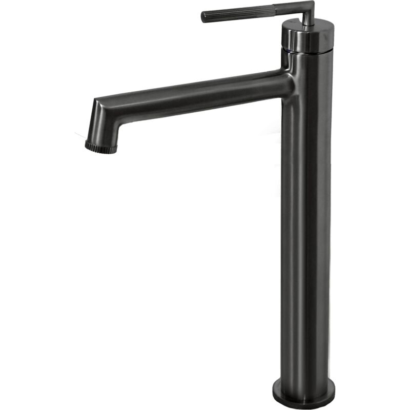 foto del prodotto portofino miscelatore per lavabo alto grigio gun metal essebagno