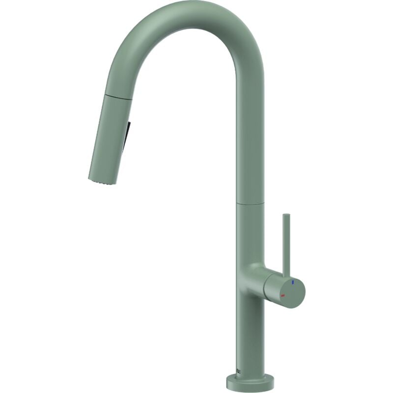 foto del prodotto portofino miscelatore per lavabo portofino con doccetta grigio verde essebagno