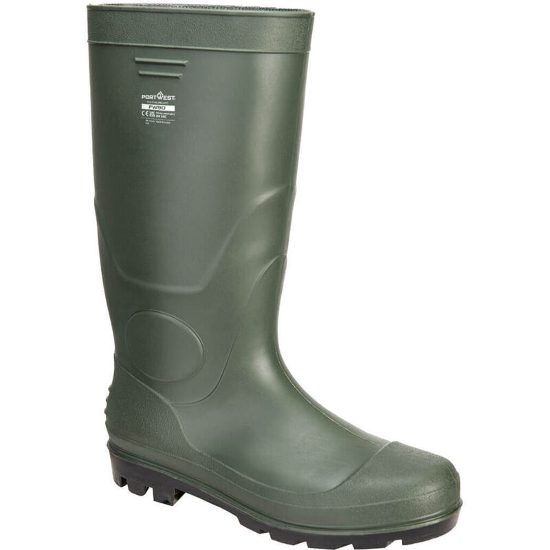 foto del prodotto portwest - fw90 stivali wellington in pvc impermeabili per uomo verde, 47