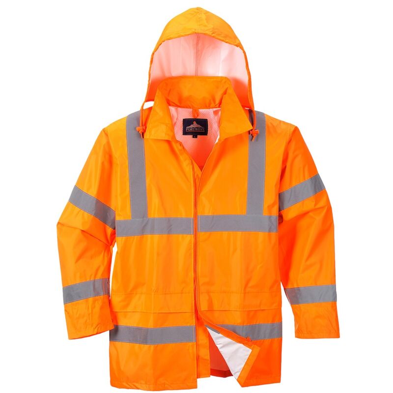 foto del prodotto portwest giacca impermeabile ad alta visibilita arancione arancio 2xl