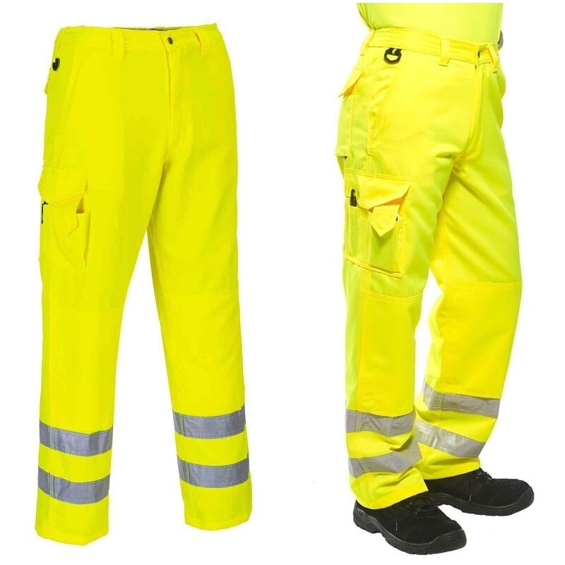 foto del prodotto portwest pantaloni ad alta visibilit gialli combat giallo m