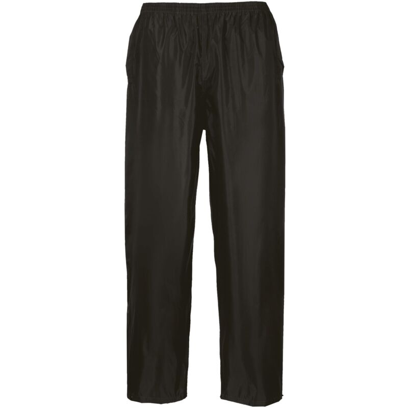 foto del prodotto portwest pantaloni impermeabili classic, colore nero, taglia 5xl, s441bkr5xl