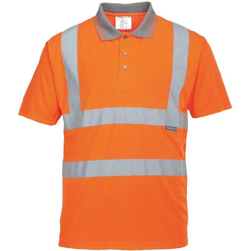 foto del prodotto portwest polo ad alta visibilita arancione arancio 3xl