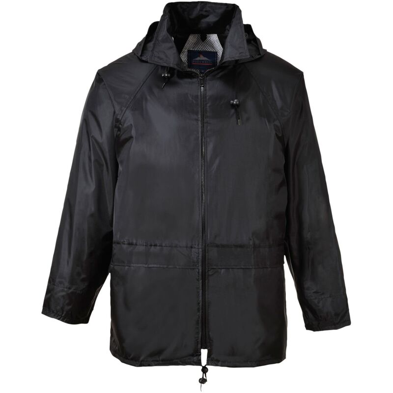 foto del prodotto portwest s440 giacca impermeabile classica leggera da uomo nero, m