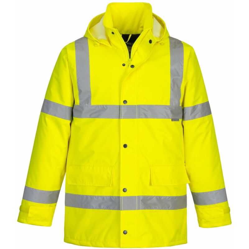 foto del prodotto portwest s460 giacca da traffico invernale impermeabile confortevole ad alta visibilit gialla, 7xl