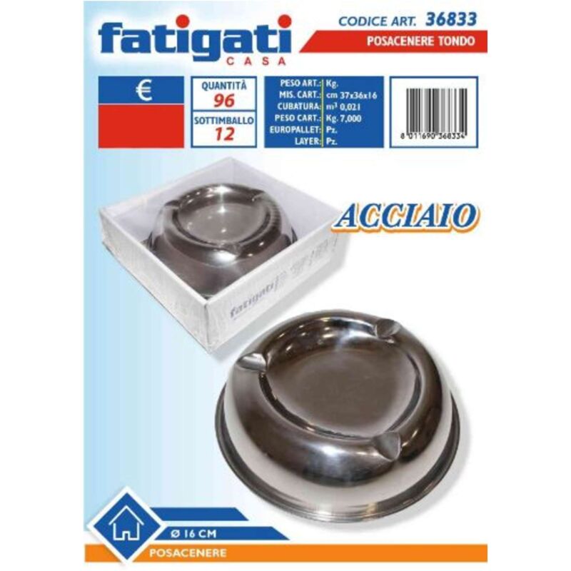 foto del prodotto posacenere acciaio tondo d16 36833 fat