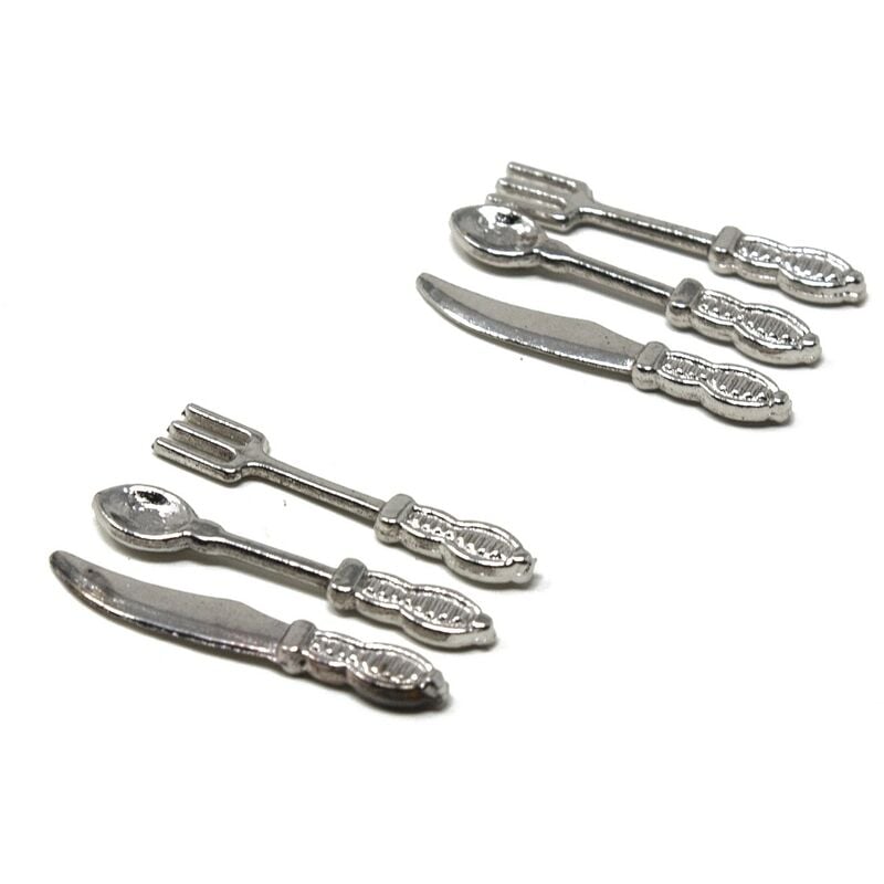 foto del prodotto posate in ferro set da 6 pezzi miniature per presepe 86048