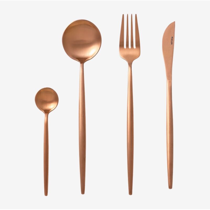 foto del prodotto posate metalliche noya opache 16 pz sklum